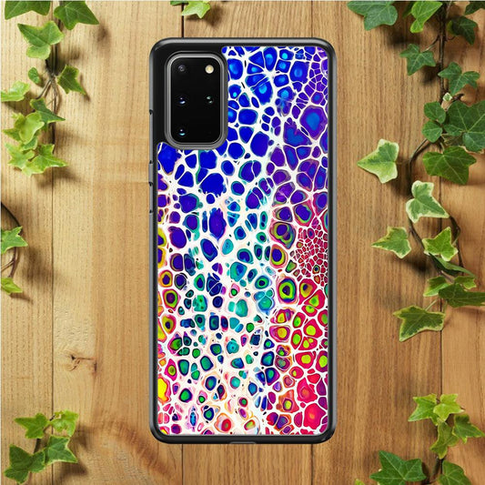 Mermaid Skin Colorful Samsung Galaxy S20 Plus Case-Rubber / White (2D Case)-Xtracase