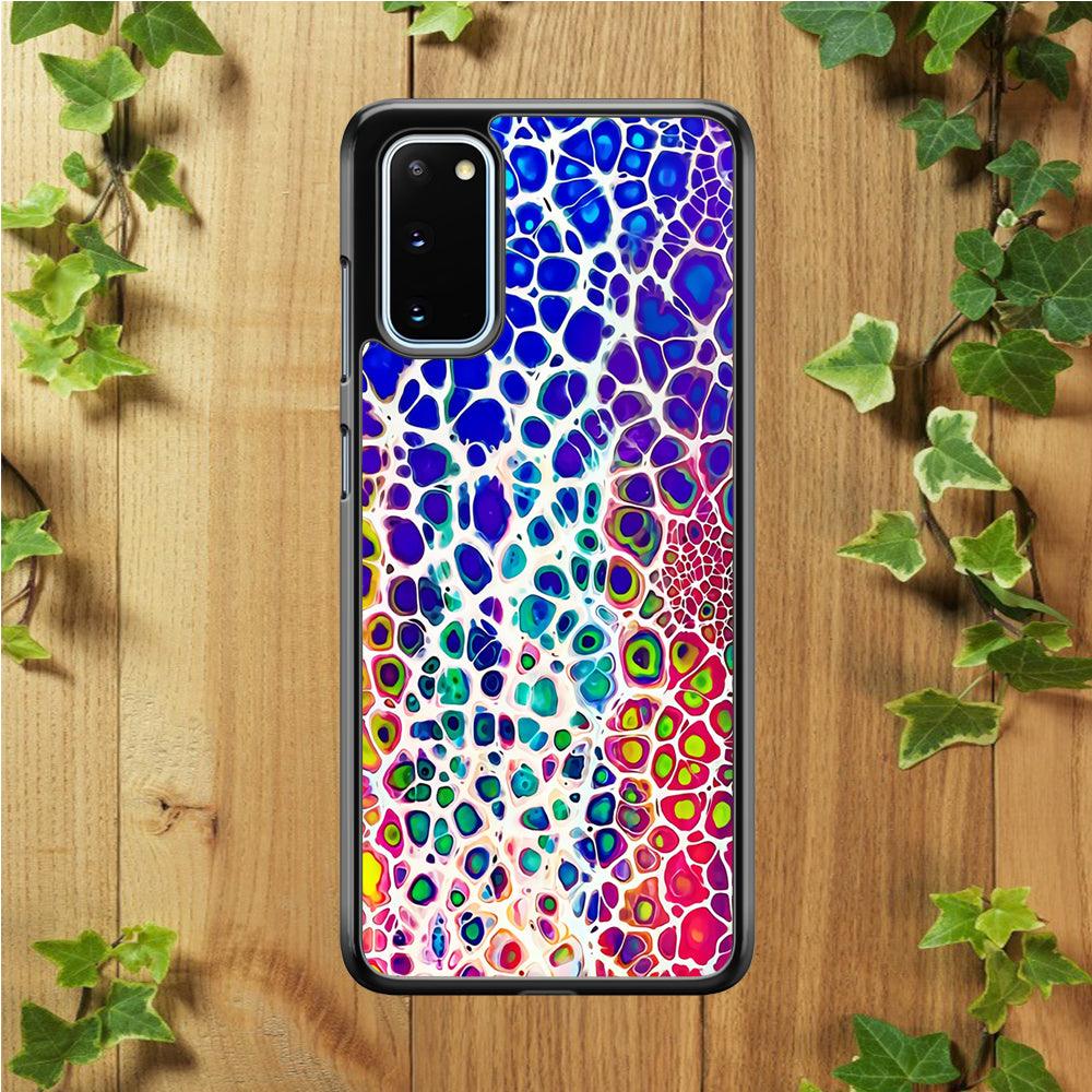 Mermaid Skin Colorful Samsung Galaxy S20 Case-Rubber / White (2D Case)-Xtracase