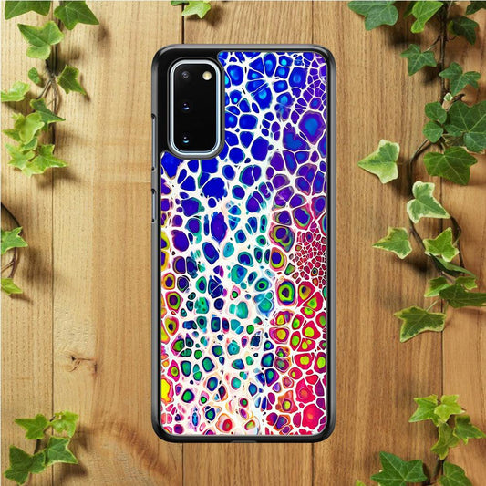 Mermaid Skin Colorful Samsung Galaxy S20 Case-Rubber / White (2D Case)-Xtracase
