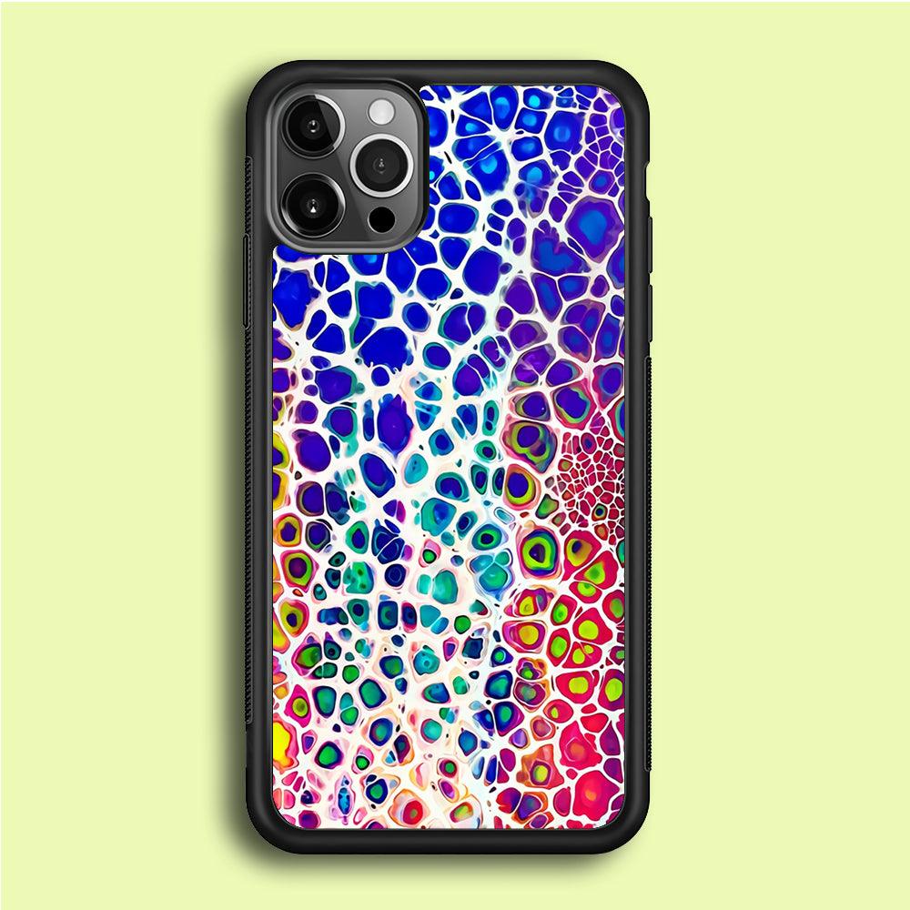 Mermaid Skin Colorful iPhone 12 Pro Case-Rubber / Black (2D Case)-Xtracase