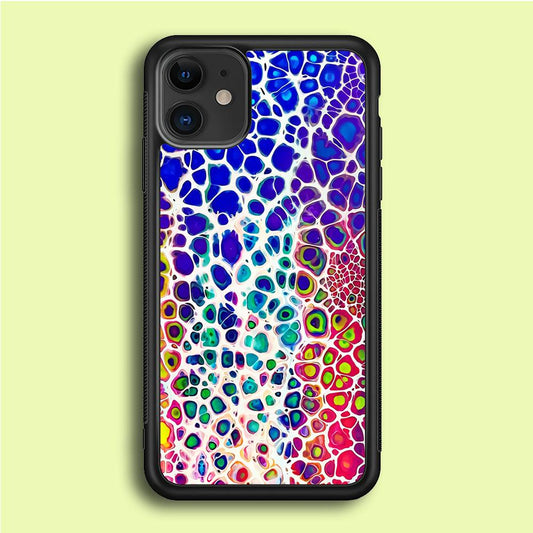 Mermaid Skin Colorful iPhone 12 Case-Rubber / Black (2D Case)-Xtracase
