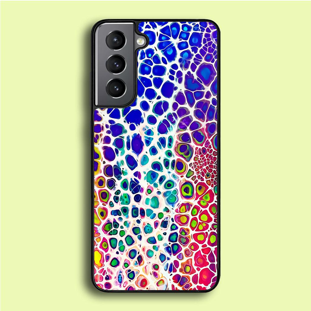Mermaid Skin Colorful Samsung Galaxy S21 Plus Case-Rubber / Black (2D Case)-Xtracase