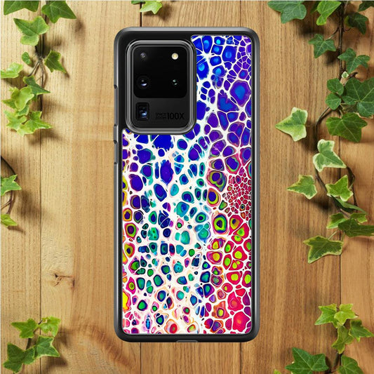 Mermaid Skin Colorful Samsung Galaxy S20 Ultra Case-Rubber / Black (2D Case)-Xtracase