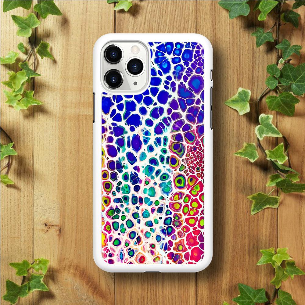 Mermaid Skin Colorful iPhone 11 Pro Max Case-Rubber / White (2D Case)-Xtracase