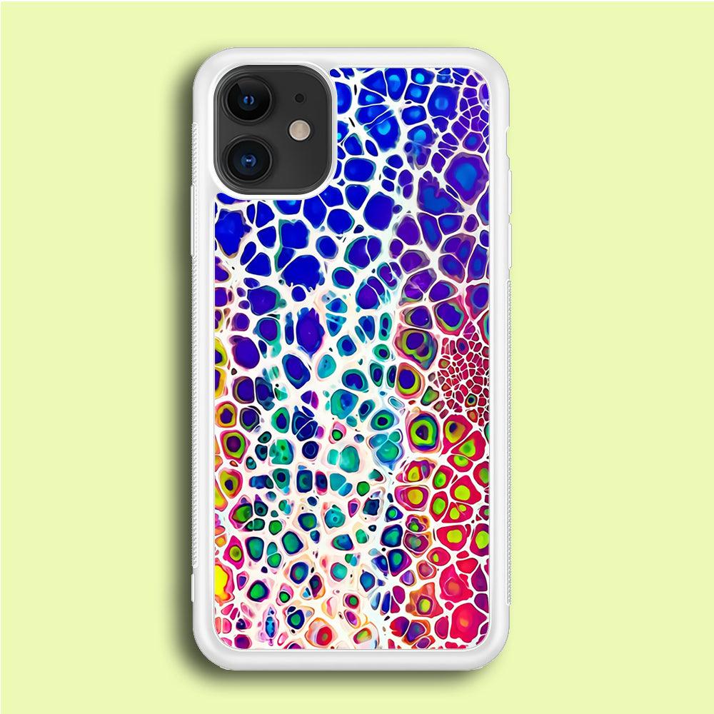 Mermaid Skin Colorful iPhone 12 Case-Rubber / White (2D Case)-Xtracase