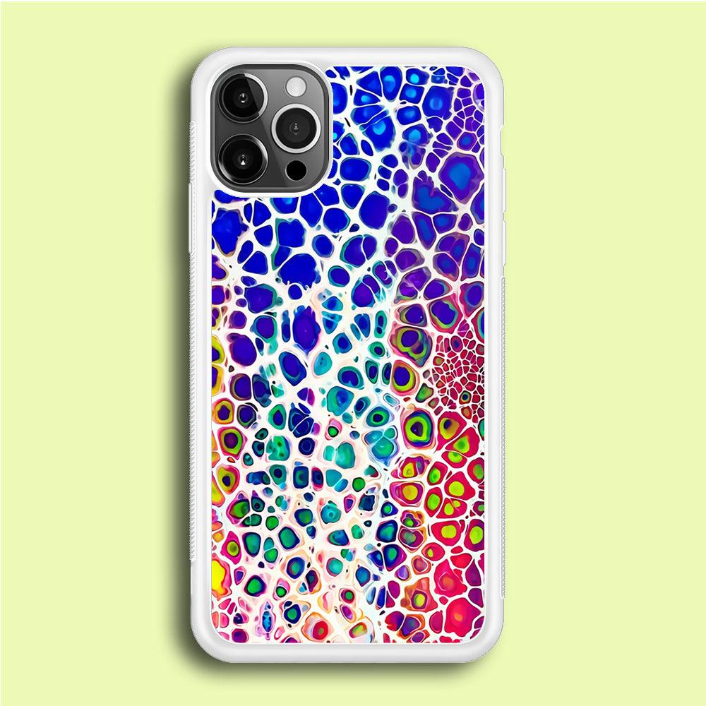 Mermaid Skin Colorful iPhone 12 Pro Case-Rubber / White (2D Case)-Xtracase