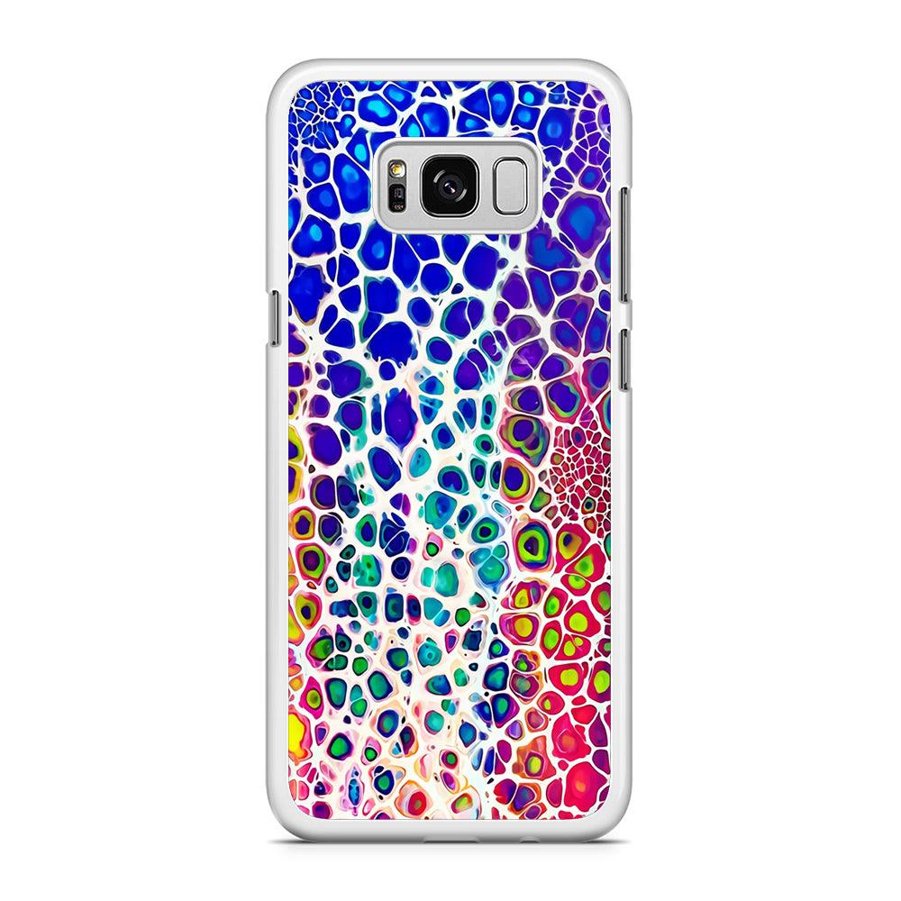 Mermaid Skin Colorful Samsung Galaxy S8 Case-Rubber / White (2D Case)-Xtracase