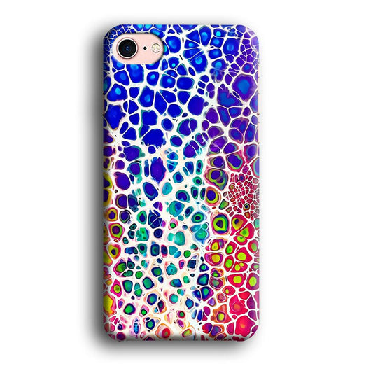 Mermaid Skin Colorful iPhone 8 Case-Plastic / Full Wrap (3D Case)-Xtracase