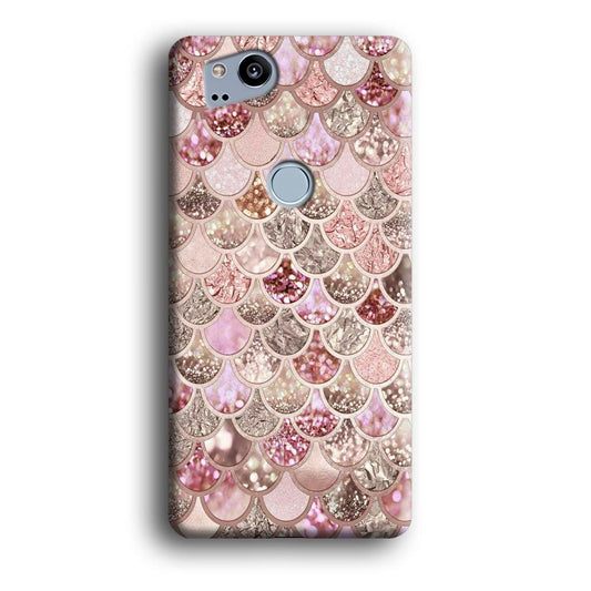 Mermaid Scale Glamor Shining Google Pixel 2 3D Case-Xtracase