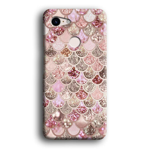 Mermaid Scale Glamor Shining Google Pixel 3 3D Case-Xtracase