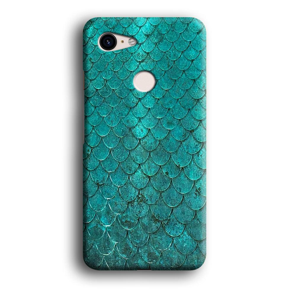Mermaid Scale Green Luxury Google Pixel 3 XL 3D Case-Xtracase