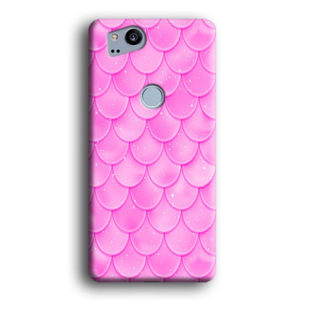 Mermaid Scale Pink Shining Google Pixel 2 3D Case-Xtracase