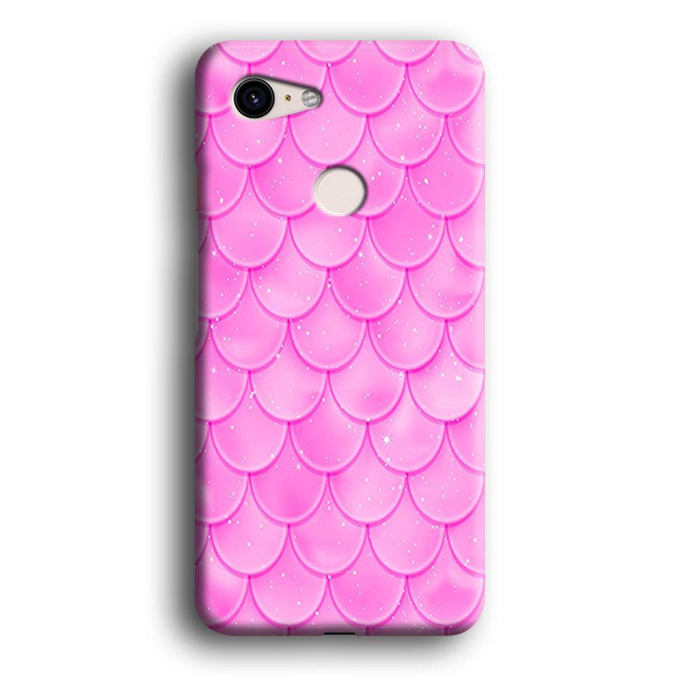 Mermaid Scale Pink Shining Google Pixel 3 3D Case-Xtracase