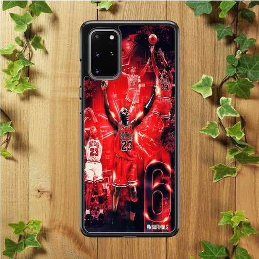 Michael Jordan 6th Championship Samsung Galaxy S20 Plus Case-Plastic / Full Wrap (3D Case)-Xtracase