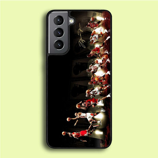Michael Jordan Slam Dunk Samsung Galaxy A16 Case-Rubber / Black (2D Case)-Xtracase