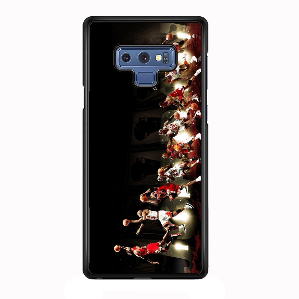 Michael Jordan Slam Dunk Samsung Galaxy Note 9 Case-Plastic / Full Wrap (3D Case)-Xtracase