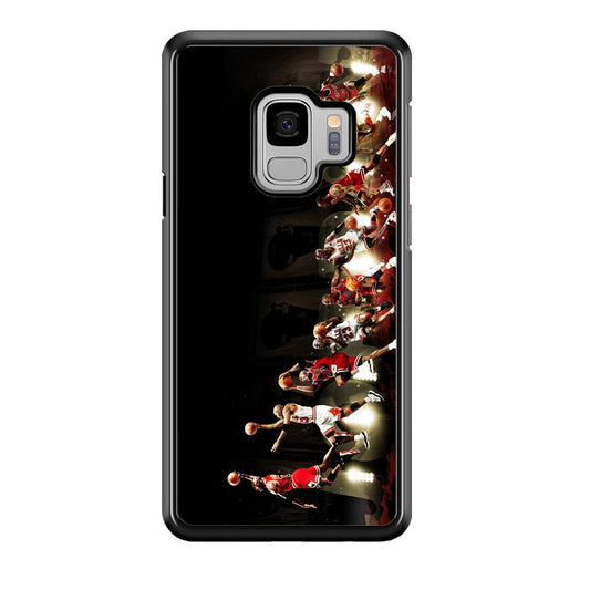 Michael Jordan Slam Dunk Samsung Galaxy S9 Case-Plastic / Full Wrap (3D Case)-Xtracase