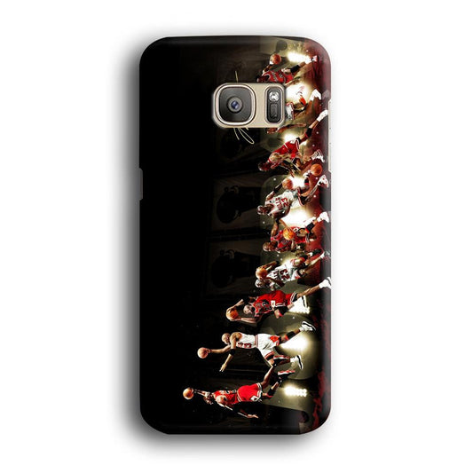 Michael Jordan Slam Dunk Samsung Galaxy S7 Edge 3D Case-Xtracase