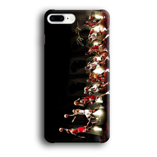 Michael Jordan Slam Dunk iPhone 7 Plus Case-Plastic / Full Wrap (3D Case)-Xtracase