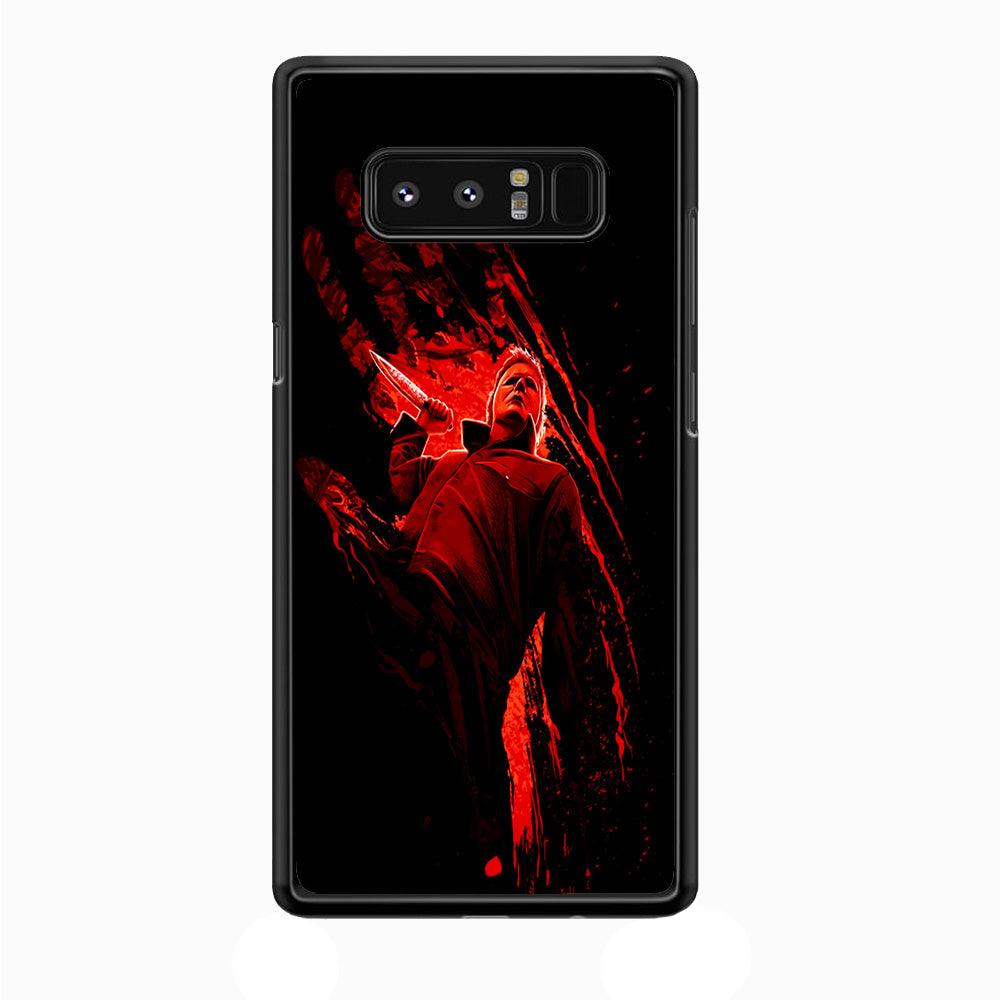 Michael Myers Blood Palm Samsung Galaxy Note 8 Case-Plastic / Full Wrap (3D Case)-Xtracase