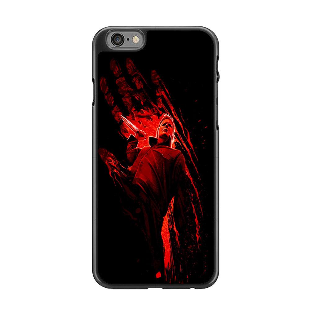 Michael Myers Blood Palm iPhone 6 | 6s Case-Rubber / Black (2D Case)-Xtracase
