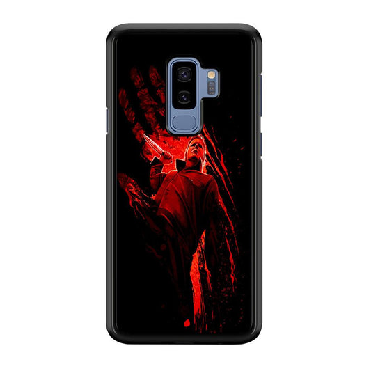 Michael Myers Blood Palm Samsung Galaxy S9 Plus Case-Rubber / Black (2D Case)-Xtracase