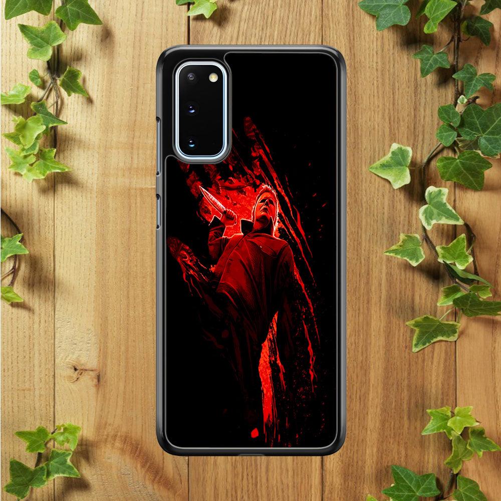 Michael Myers Blood Palm Samsung Galaxy S20 Case-Plastic / Full Wrap (3D Case)-Xtracase