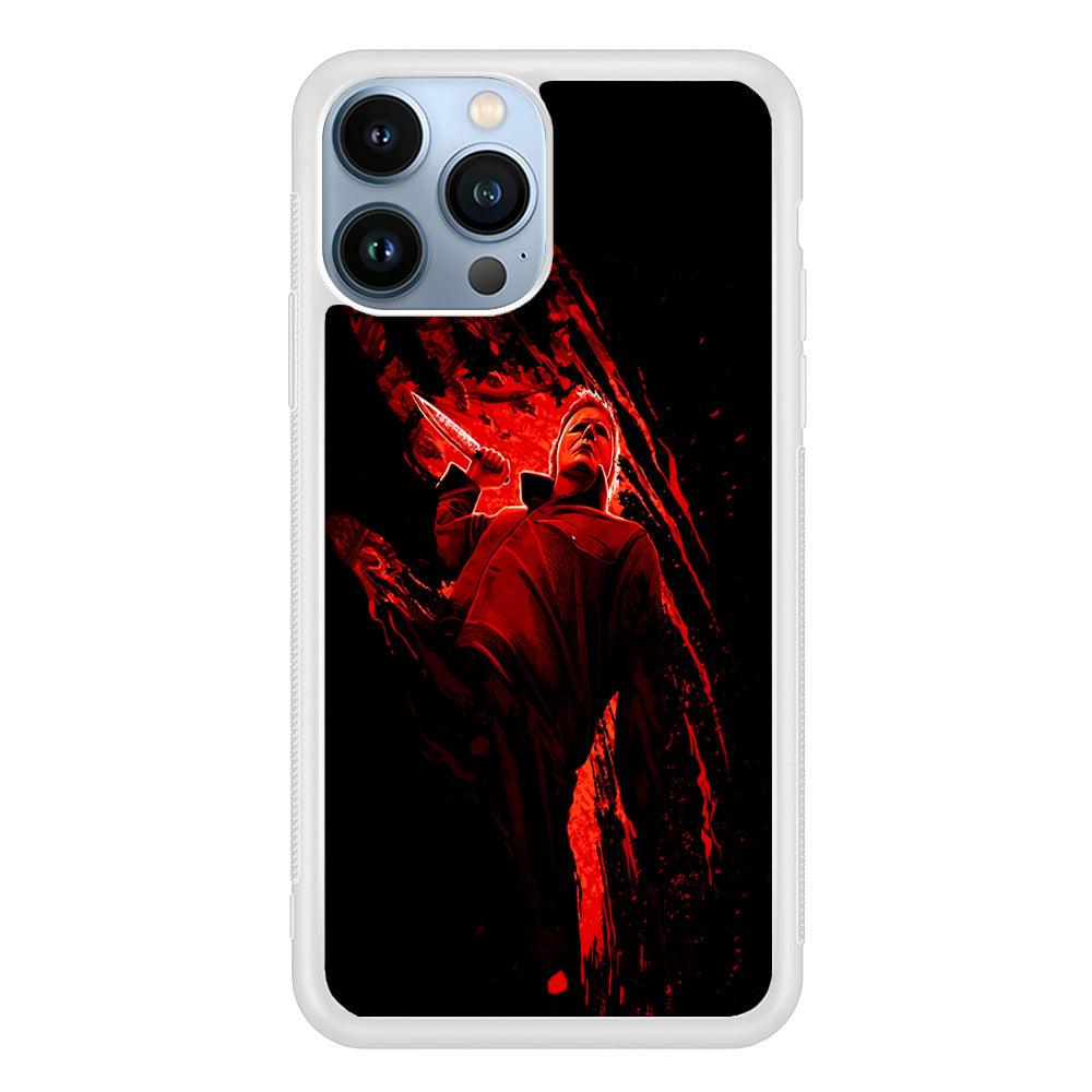 Michael Myers Blood Palm iPhone 13 Pro Max Case-Plastic / Full Wrap (3D Case)-Xtracase