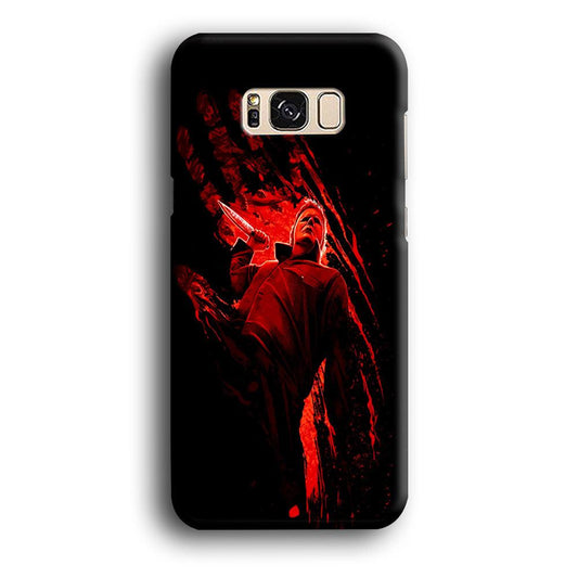 Michael Myers Blood Palm Samsung Galaxy S8 Case-Plastic / Full Wrap (3D Case)-Xtracase