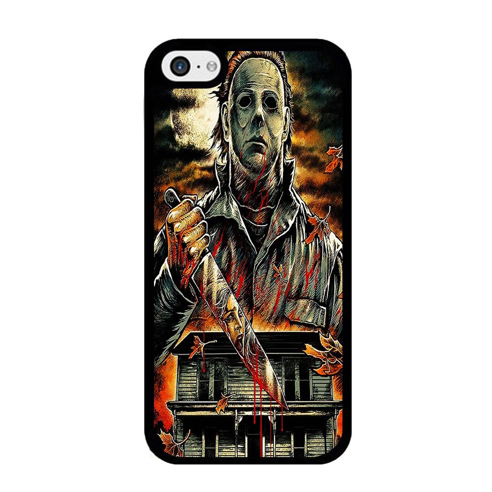 Michael Myers House iPhone 5 | 5s Case-Rubber / Black (2D Case)-Xtracase