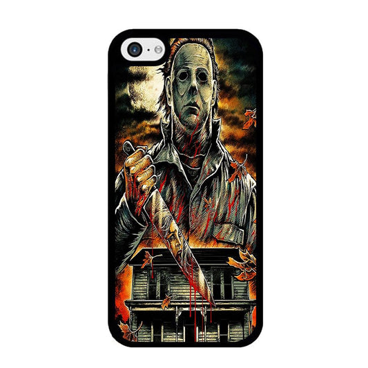 Michael Myers House iPhone 5 | 5s Case-Rubber / Black (2D Case)-Xtracase