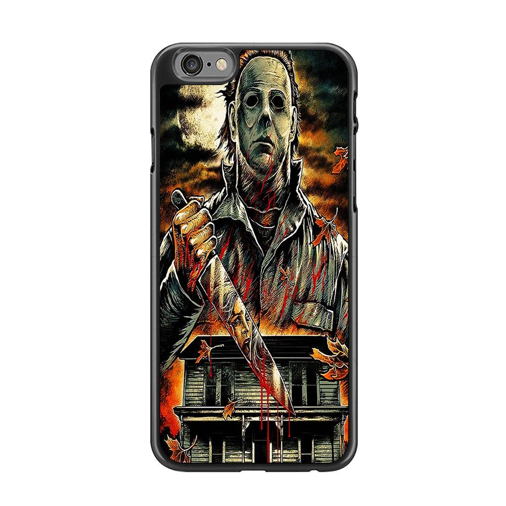 Michael Myers House iPhone 6 | 6s Case-Rubber / Black (2D Case)-Xtracase