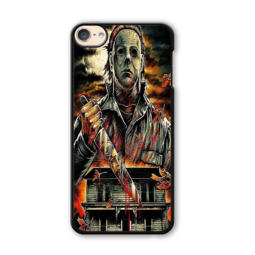 Michael Myers House iPod Touch 6 Case-Plastic / Black (2D Case)-Xtracase