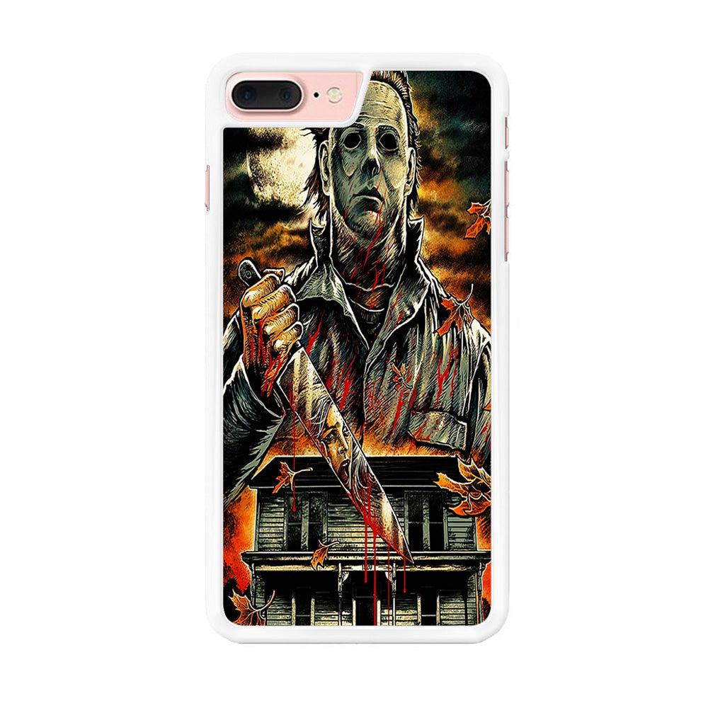 Michael Myers House iPhone 7 Plus Case-Rubber / White (2D Case)-Xtracase