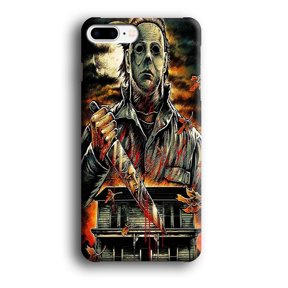 Michael Myers House iPhone 8 Plus Case-Plastic / Full Wrap (3D Case)-Xtracase