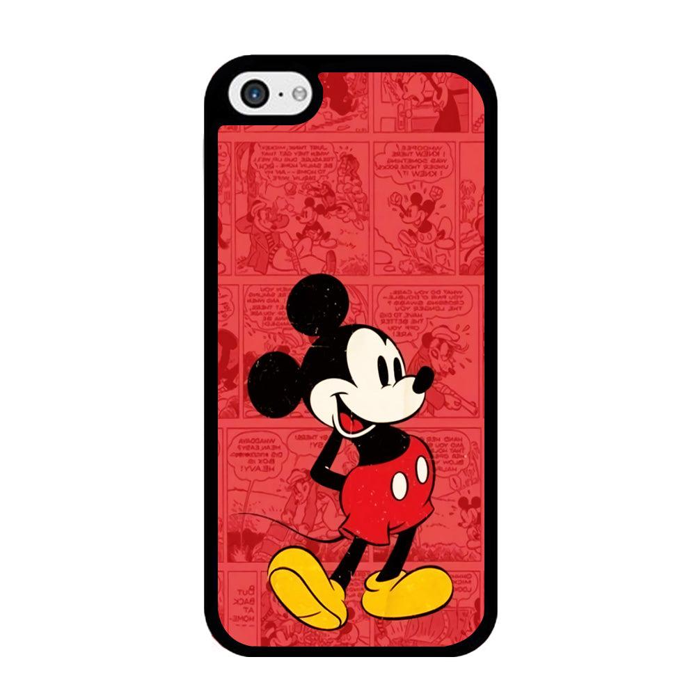 Mickey Mouse Comic iPhone 5 | 5s Case-Rubber / Black (2D Case)-Xtracase