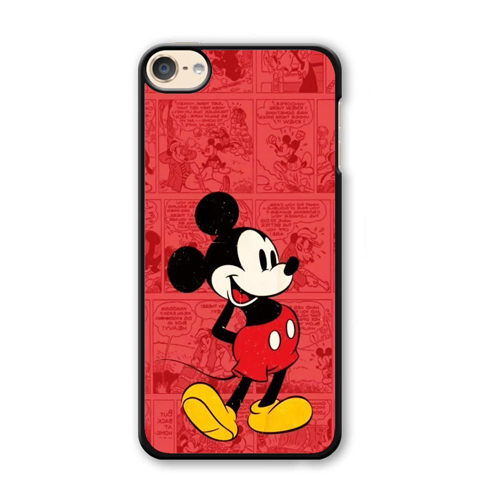 Mickey Mouse Comic iPod Touch 6 Case-Plastic / Black (2D Case)-Xtracase