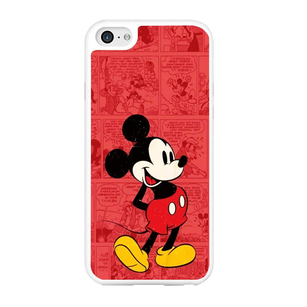 Mickey Mouse Comic iPhone 6 | 6s Case-Rubber / White (2D Case)-Xtracase
