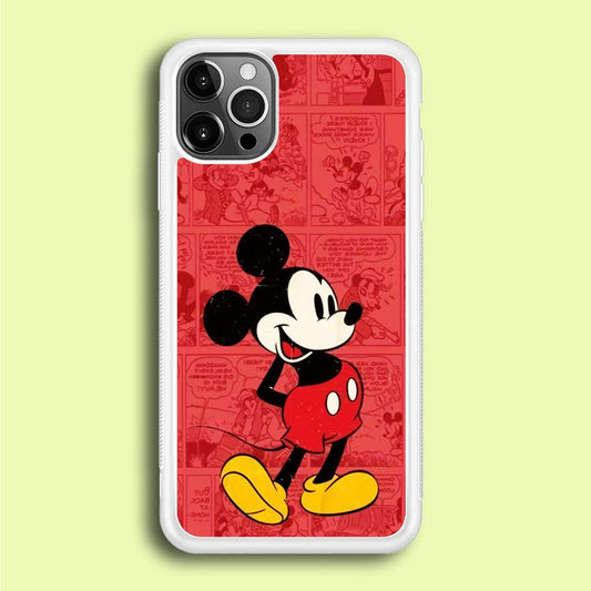 Mickey Mouse Comic iPhone 12 Pro Max Case-Plastic / Full Wrap (3D Case)-Xtracase