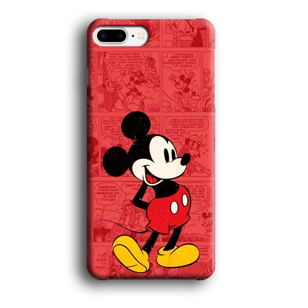 Mickey Mouse Comic iPhone 7 Plus Case-Plastic / Full Wrap (3D Case)-Xtracase