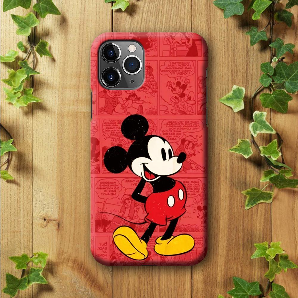 Mickey Mouse Comic iPhone 11 Pro Case-Plastic / Full Wrap (3D Case)-Xtracase