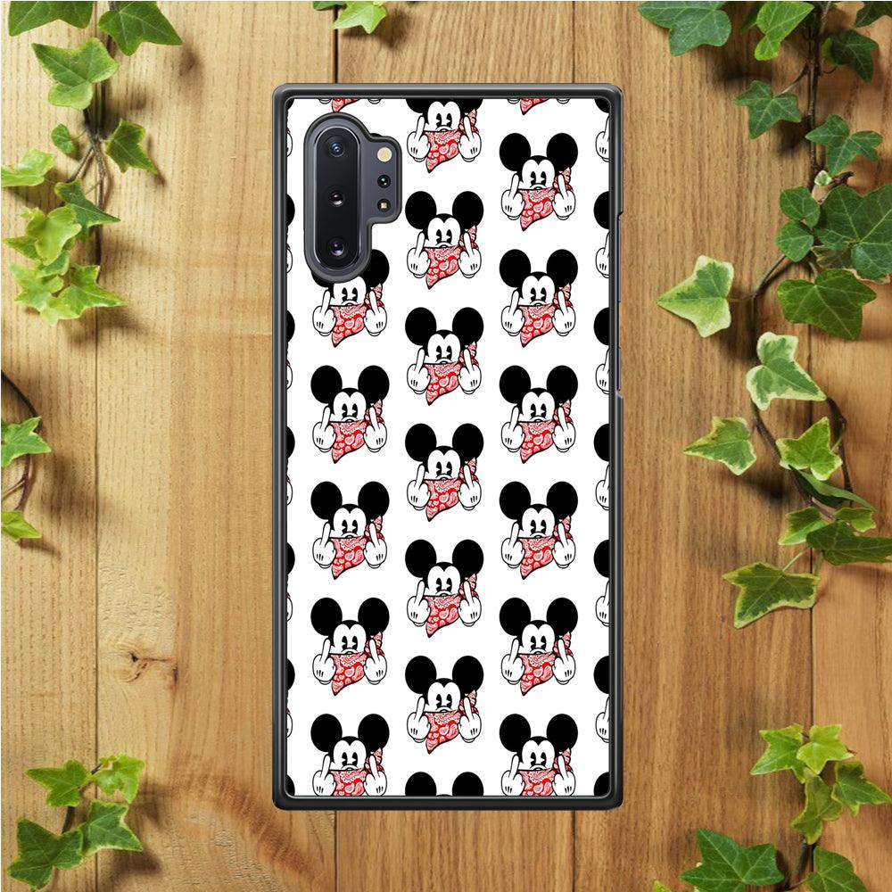 Mickey Mouse Face Doodle Samsung Galaxy Note 10 Plus Case-Plastic / Full Wrap (3D Case)-Xtracase