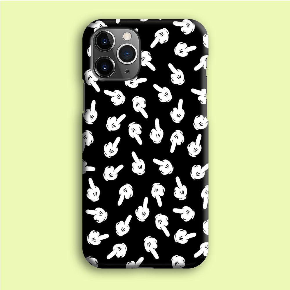 Mickey Mouse Hands iPhone 12 Pro Case-Plastic / Full Wrap (3D Case)-Xtracase
