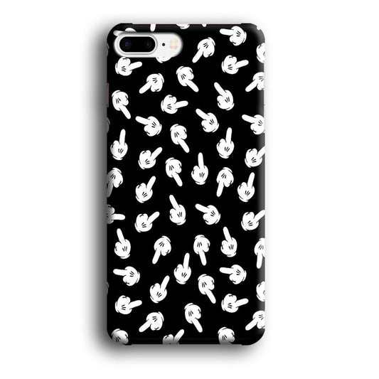Mickey Mouse Hands iPhone 8 Plus Case-Plastic / Full Wrap (3D Case)-Xtracase