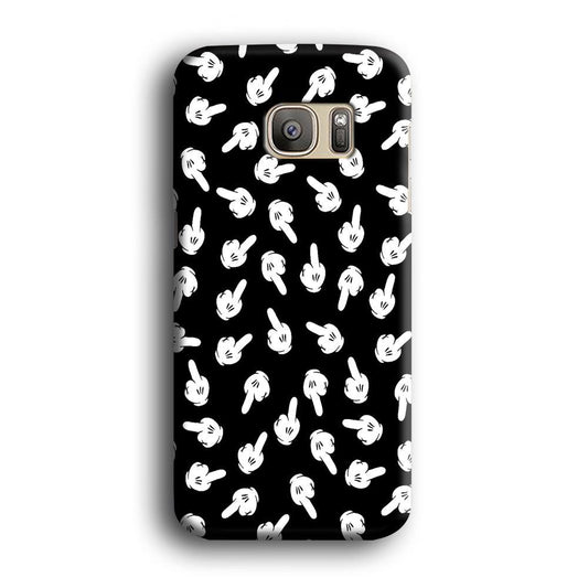 Mickey Mouse Hands Samsung Galaxy S7 Edge Case-Plastic / Full Wrap (3D Case)-Xtracase