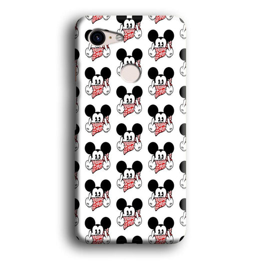 Mickey Mouse Face Doodle Google Pixel 3 3D Case-Xtracase