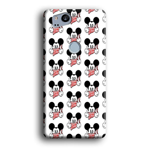 Mickey Mouse Face Doodle Google Pixel 2 3D Case-Xtracase