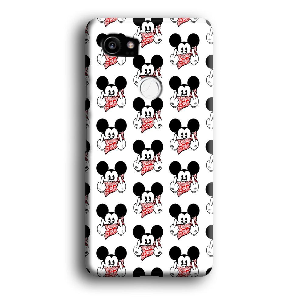 Mickey Mouse Face Doodle Google Pixel 2 XL 3D Case-Xtracase