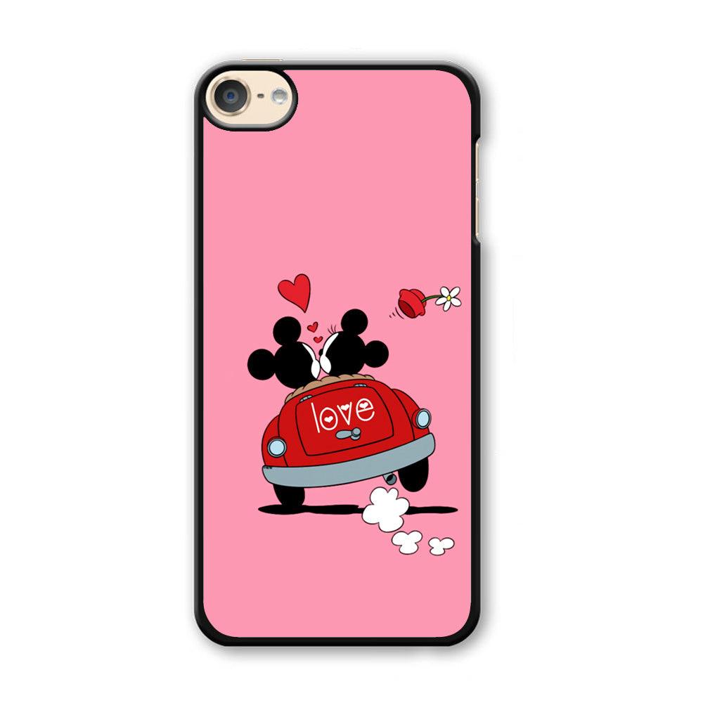 Mickey and Minnie Ride in The Car iPod Touch 6 Case-Plastic / White (2D Case)-Xtracase