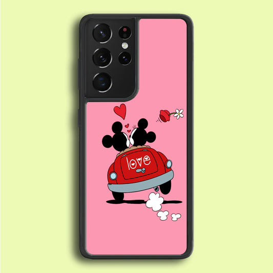 Mickey and Minnie Ride in The Car Samsung Galaxy S21 Ultra Case